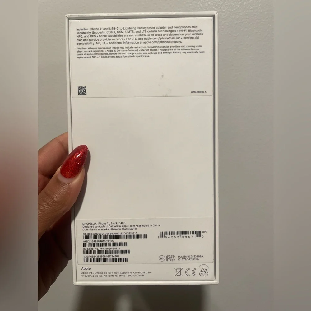 Apple iPhone 11 Box With Stickers